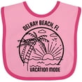 thumbnail image 3 of Inktastic Summer Vacation Mode Delray Beach Florida Boys or Girls Baby Bib, 3 of 4