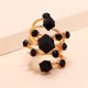 thumbnail image 3 of Crystal Zircon Anillo Exagerado Anillo Espiral Anillo de Primavera de Moda Anillos Grandes, 3 of 5