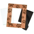thumbnail image 2 of ThisWear Gifts For All By Rachel Olevia Dog Lover Gift German Shepherd Paw Prints Natural Wood Engraved 4x6 Portrait Picture Frame Wood, 2 of 6