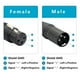 thumbnail image 3 of 2 Par de Adaptador Hembra XLR de 3 Pines una RJ45 Cable de ExtensióN de Conector RJ45 una XLR para la Serie de Controladores -con, 3 of 8