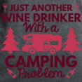 thumbnail image 3 of CafePress - Wine Drinker Camping Women's Dark T Shirt - Women's Traditional Fit Dark T-Shirt, 3 of 4