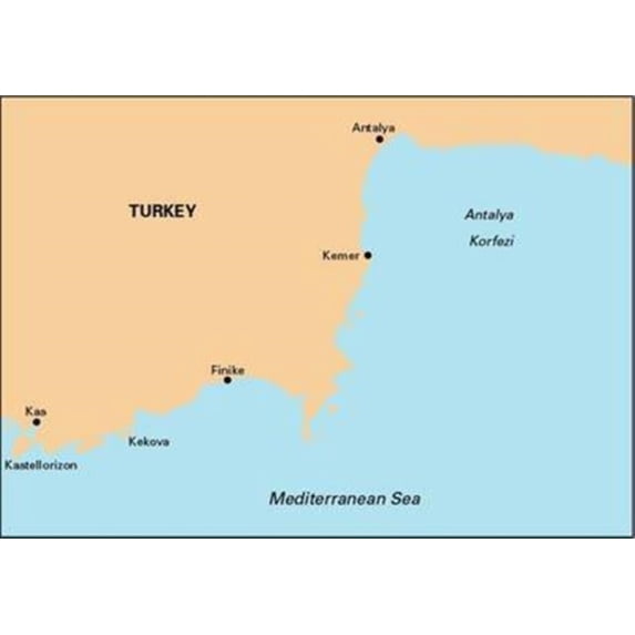 Imray Chart G40: Kas to Antalya (Map)