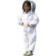 thumbnail image 1 of Ropa de apicultura, ropa de apicultura protectora blanca para niños - Manga larga de algodón, protección infantil Talla M 1,2 metros altura recomendada 80-130cm-thsinde, 1 of 5