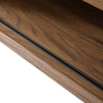 thumbnail image 5 of Contemporary Modern Urban Designer Living Room Lounge Club Lobby Media TV Stand Storage Set, Wood, Natural Walnut Brown, 5 of 7
