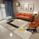 thumbnail image 3 of VIKAMA - Alfombra geométrica de lujo de terciopelo de cristal, ligera, para dormitorio, mesita de noche, sala de estar, sofá, antideslizante, resistente a la suciedad, lavable, 3 of 5