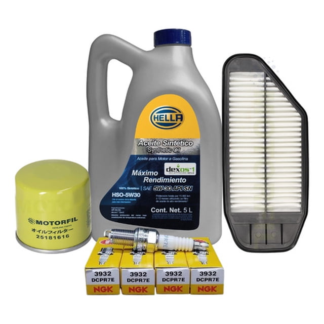 Kit Afinacin Spark 2011-2018 1.2 Hella 5w-30 Bujia Platino