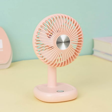 

Saleteraj New Dormitory Desktop Small Fan Office Mini Fan USB Charging Portable Handheld Household Electric Fan Clearance