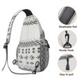 thumbnail image 3 of Tribal Style Sling Backpack Lightweight Durable Crossbody Bag for Outdoor Activities, Travel and Commuting, 3 of 6