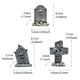 thumbnail image 2 of Decoraciones de lápidas de resina, 3 lápidas para decoraciones de cementerio espeluznantes, decoraciones de prados y jardines al aire libre, versátiles y atractivas, 2 of 4