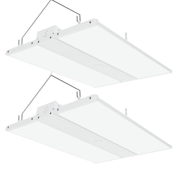 Sunco Lighting 2 Pack Linear LED High Bay, 2FT, 220W, 800W HID Replacement, 30,800 LM, 5000K Daylight, Dimmable 1-10V, Commercial Grade Lighting, Damp Rated, Warehouse Light - UL