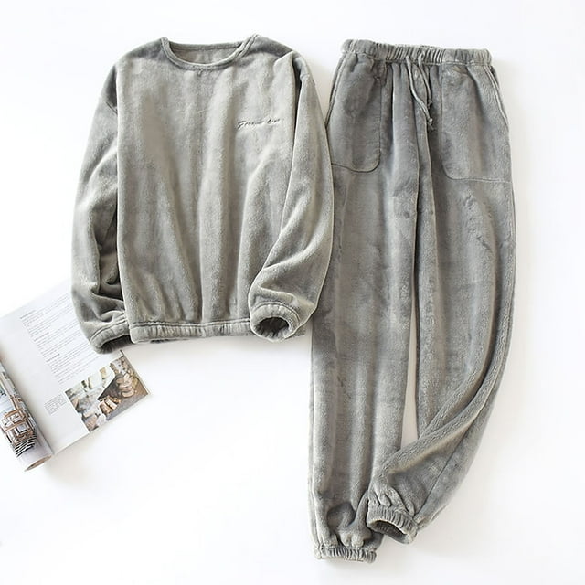 Mefallenssiah Ensemble de Pyjama Décontracté à Manches Longues pour Femmes