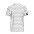 thumbnail image 3 of Golf Texture United Kingdom, Great Britain Union Jack Men's Polo Shirt S-5XL, 3 of 5