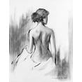 thumbnail image 2 of Orme, E. Anthony 26x32 Gold Ornate Wood Framed with Double Matting Museum Art Print Titled - Soft Silhouette IV, 2 of 4