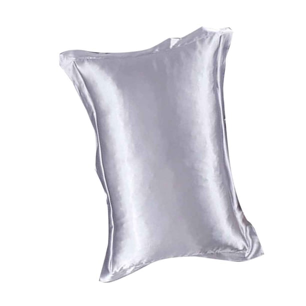 Funda de almohada de seda de emulación de color sólido Ropa de cama Funda de almohada individual pura Protector interior Jumpingount JJ13692-04