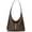 Gray, variant on Women's Solid Color PU Leather Shoulder Bag