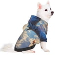 thumbnail image 2 of Honeii Cloud Red And Blue Dragon Print Small Dog Hoodies Pet Hooded Sweatshirts Fall Winter Puppy Cat Sweaters Warm Clothes for Small Dogs Outfits Costume-Large, 2 of 7