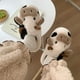 thumbnail image 3 of Zapato Pantuflas cálidas de felpa para mujer, de algodón para el hogar, pantuflas de vaca bonitas antideslizantes (42-43) Likrtyny  Para Estrenar, 3 of 9
