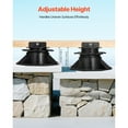 thumbnail image 3 of KFFKFF Adjustable Deck Blocks 12 PCS, 2000 lbs / 907.18 kg Load Capacity, Plastic Pedestal Paver for Deck Support, Height Range 2.36 - 5.31 inch / 60 - 135 mm, Suitable for Wood, Concrete, 3 of 8