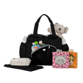 thumbnail image 2 of Pañalera para Bebé tipo Maleta de Mano y Bolsa Crossbody LuckyLy UNITALLA Repelente al Agua Bolsas Térmicas Biberón y Cinta Carriola Incluye Cambiador Impermeable negro, 2 of 6