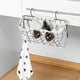 thumbnail image 5 of Carrito de almacenamiento junto a la cama para literas de dormitorio, cesta colgante de plástico negro, 14x7.5x4.5IN, organizador de múltiples bolsillos para teléfonos, libros, tabletas, 5 of 5