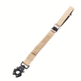 thumbnail image 1 of YOPTOP 1pc Adjustable Elastic Short Dog Leash  Stretchable Nylon With Reflective Stripes  Padded Handle  Safety Buckle And Frog Clip  Durable Quick Attach/Release Clip  Ideal For Training,Khaki, 1 of 7