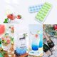 thumbnail image 1 of Juego de 2 cubiteras de silicona con tapa, sin Bpa, apilables y duraderas LingWen 9024715684622, 1 of 1