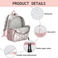 thumbnail image 4 of Stylish Cherry Illustration Backpack, Cute Small School Bag with Sweet Fruit Pattern, Lightweight and Compact for Daily Use, 4 of 6