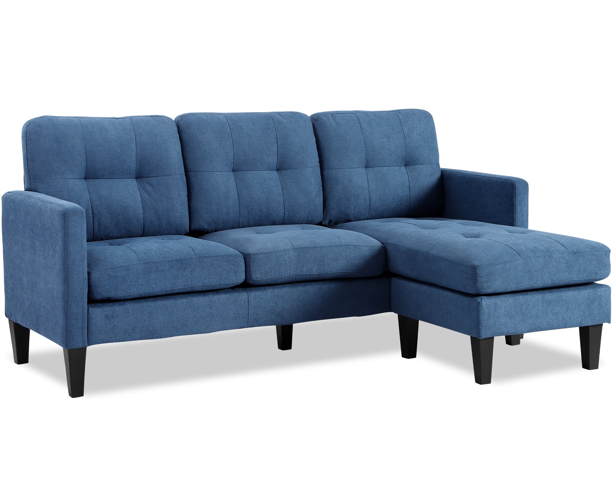 Haverchair Modern Sectional Sofa Couch with Reversible Chaise L-Shaped Couch for Living Room,BLUE
