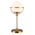 thumbnail image 3 of Henn&Hart 9" Brass Metal/Glass Table Lamp, 3 of 7