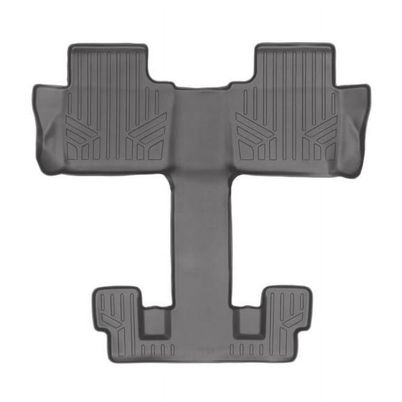 Smartliner SB2230 Custom Fit 2nd & 3rd Row Floor Mats Liner with 2nd Row Bucket Seats for 2017-2021 GMC Acadia, Gray