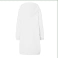 thumbnail image 4 of Smsaxvxz Women's Zip Up Hoodies Fall Fashion Solid Long Sleeve Sweatshirts Oversized Winter Cardigan Jacket Coat with Pocket White 2XL, 4 of 7