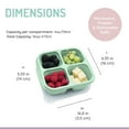 thumbnail image 3 of Melii 4-Compartment Meal Prep Containers - 4 pack - cream, mint, blue, pink, 3 of 6