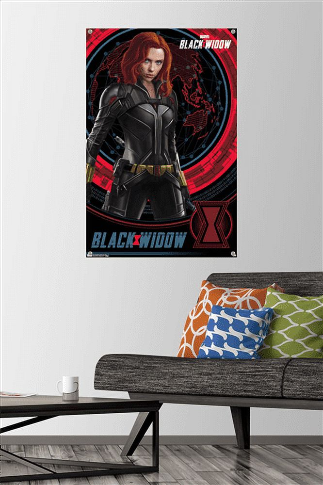 Marvel Cinematic Universe - Black Widow - Pose Wall Poster with Push Pins, 22.375" x 34"