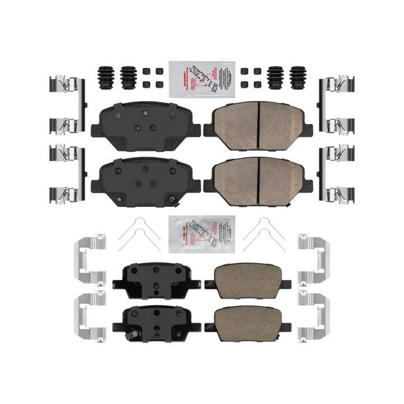 Front & Rear Ceramic Brake Pads Set for Base Chevrolet Camaro 2016-2020 JL9