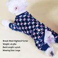 thumbnail image 4 of Pyjama pour Chien Flocon de Neige Matériau Doux Extensible Pyjamas pour Chiens Extensibles pour Temps Froid, 4 of 7