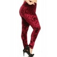 thumbnail image 3 of LAVRA Women's Plus Size Velvet Leggings High Wasited Warm Stretch Pants, 3 of 4
