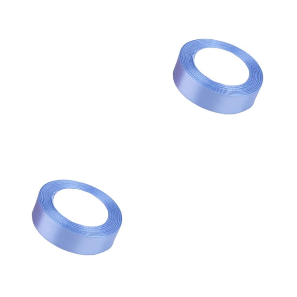 Inteprter Paquete de cinta para ropa de boda, suministros para manualidades multicolor, accesorios para manualidades, cintas de poliéster para festivales Celeste 20 2piezas