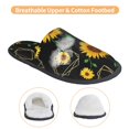 thumbnail image 3 of Balery Flower (2) Pantuflas de Casa de Felpa Silenciosas con Diseño Estampado, Zapatillas Cómodas Antideslizantes de Algodón para Interior-Medium, 3 of 8