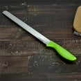 thumbnail image 2 of Slicing Tools Stainless Steel Bread Baking Serrated Spatula Kitchenware Chopper Accessories Divider Utensils Scraper Cake Dough Toast green, 2 of 8