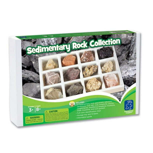 Educational Insights Sedimentary Rock Collection, Ages 8 and Up, 12