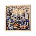 thumbnail image 2 of Clearance! Diamond Painting Kit for Adults - Hanukkah Craft Set for Holiday Decor, Creative DIY Wall Art Gift for Jewish Celebrations Home Decor, 2 of 4