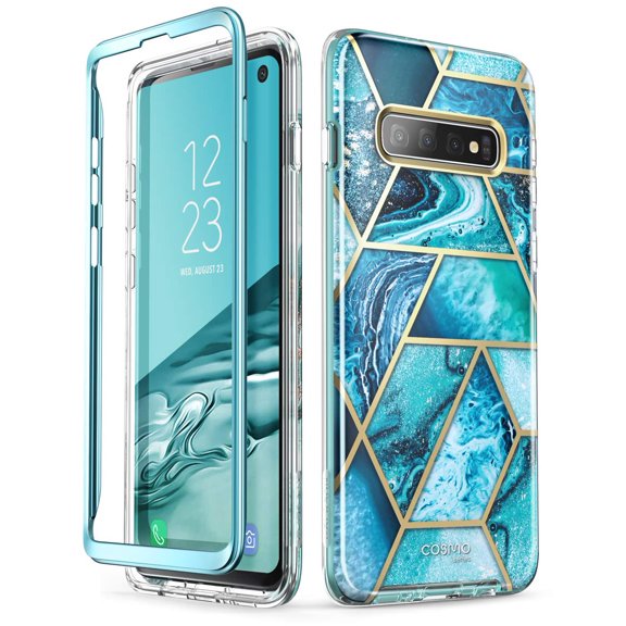 Funda de teléfono celular i-Blason Cosmo para Samsung Galaxy S10 6.1" Ocean