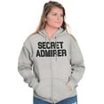 thumbnail image 4 of Secret Admirer Funny Valentines Day Zip Up Hoodie Men's Women's Brisco Brands S, 4 of 6