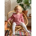 thumbnail image 4 of Loicainy Infant Baby Girls Plaid Bodysuit 3 6 12 18 Months Long Bubble Sleeve Crew Neck Fall Romper Clothes, 4 of 9