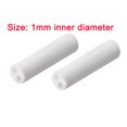 thumbnail image 5 of Tubo de aislamiento cerámico Uxcell de 1 mm de diámetro, tubo de porcelana de doble orificio de alúmina, 20 piezas, 5 of 5