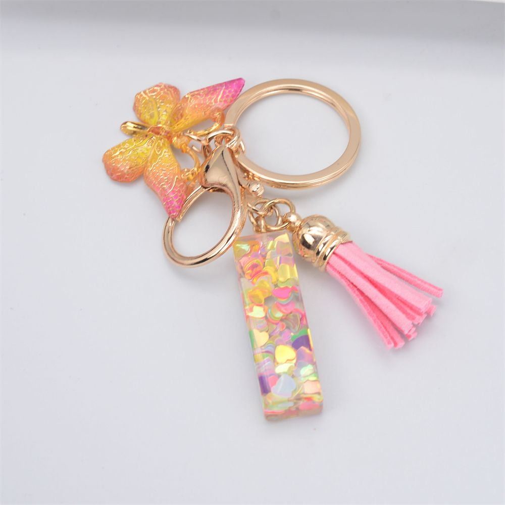 1Pc Cute Pink Letter Key Chain - Perfect Gift For Kids, Adults, Schoolbag,  Purse, Wallet & Car Key Decorations!
