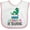 White and Pink, variant on Inktastic Librarian in Training Bookworm Boys or Girls Baby Bib