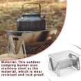 thumbnail image 3 of Wosthever Quemador para acampar al aire libre, estufa de cocina portátil de acero inoxidable con bolsa de almacenamiento, herramienta para asar Estufas de camping Wosthever OD023344-00, 3 of 6