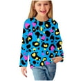 thumbnail image 6 of AJTQTH Cute Leopard Shirts for Kids Boys Girls Casual Long Sleeve Round Neck Graphic T-Shirts Trendy Soft Comfy Pullover Sweatshirts Tops Mulitcolor#06 5-6 Years, 6 of 6
