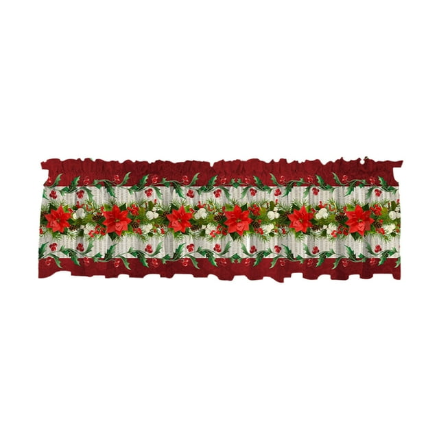 Christmas Window Decorations Essential for Christmas 137X45Cm/53.9X17.7Inches The Exquisite Christmas Style Window Drapery Festive Decorations Making The Window Wear The Coat of Christmas